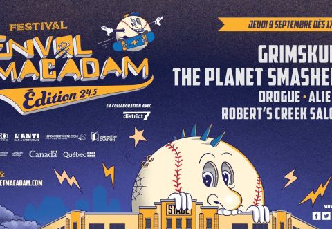 Poster: Envol et Macadam 2021 - GrimSkunk, The Planet Smashers, Drogue, Alie Sin & The Robert's Creek Saloon