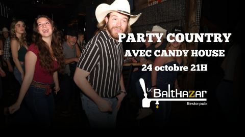 Poster: Party Country avec Candy House!