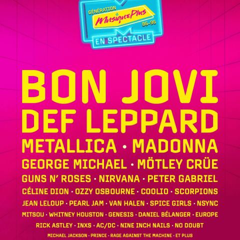 Poster: GÉNÉRATION MUSIQUEPLUS, Salle J.-Antonio-Thompson, Friday, February 26