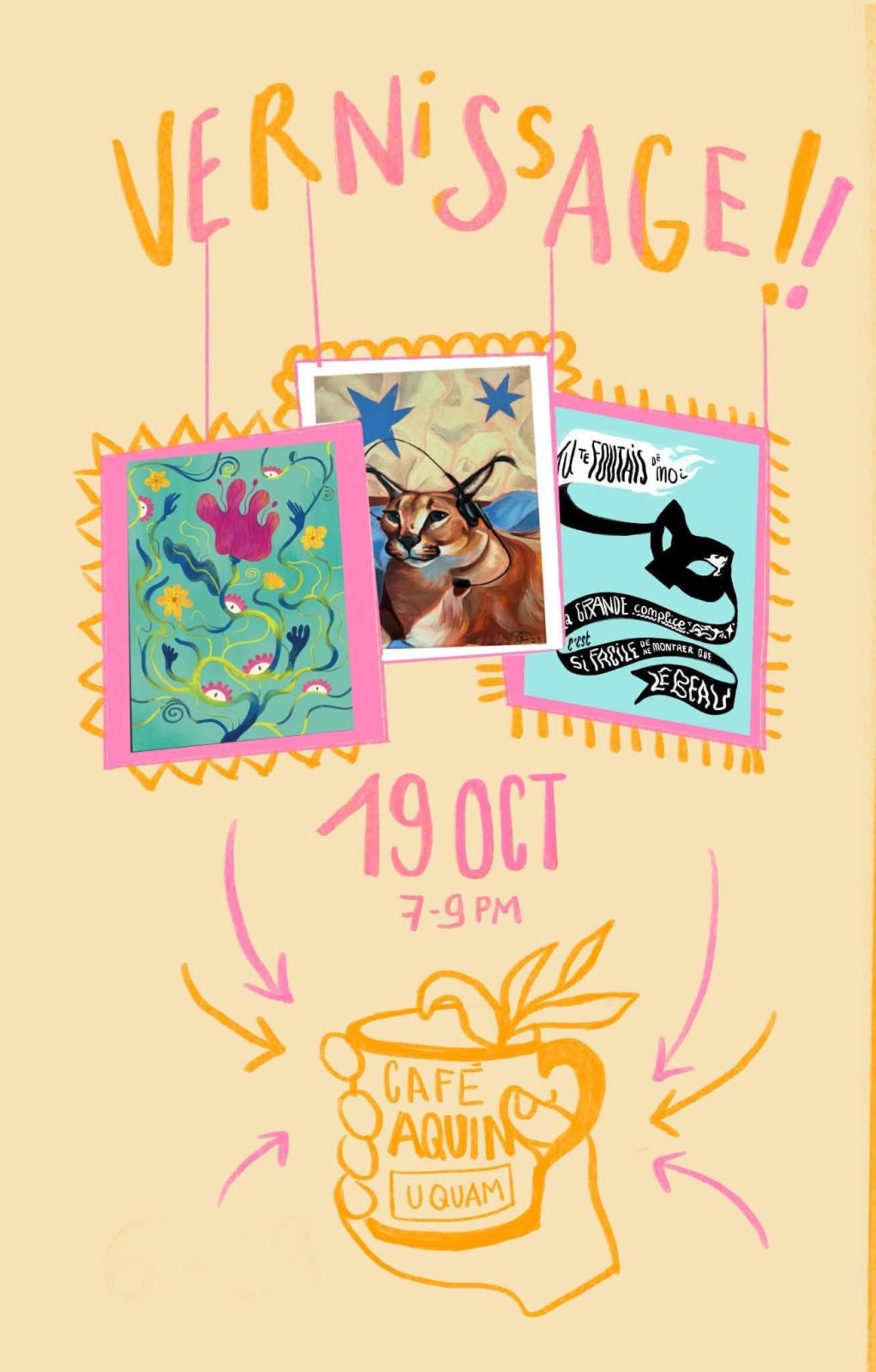 Affiche : Vernissage : Valeriia Zizova, Alejandro Rueda et Marine Beringer