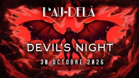 Poster: DEVIL'S NIGHT [30 OCT 2026] | GOTH HALLOWEEN AT FOUFS