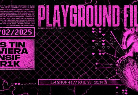Poster: Playground Filth w/ Kris Tin, Xaviera, Ponsif, CD.R1k, Taverna, Saturday, February 1