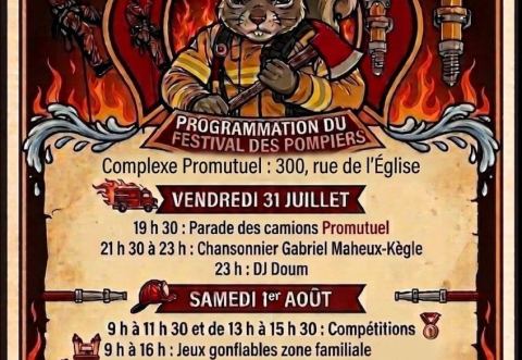Poster: Festival des pompiers de la MRC de Portneuf - Donnacona 2026