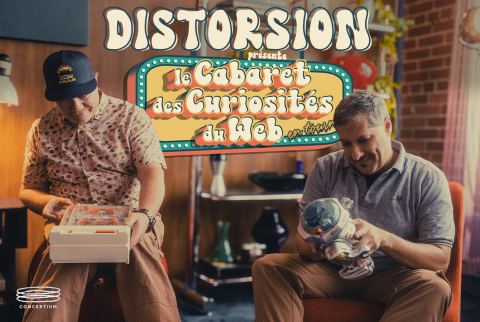 Poster: Distorsion podcast Le cabaret des curiosités du Web - Humour
