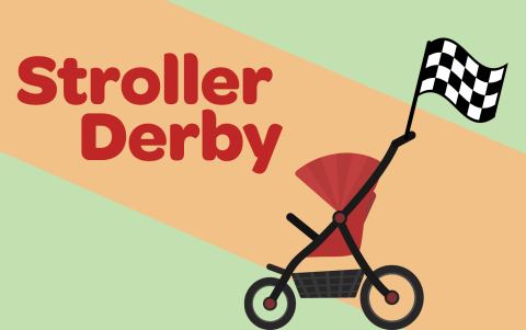Affiche : Stroller Derby, Bibliothèque publique Eleanor London de Côte Saint-Luc, mercredi 4 novembre
