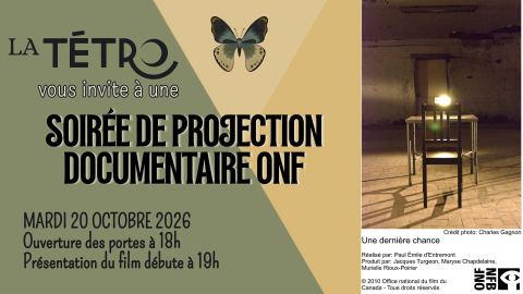 Poster: Soirée de projection à la Tétro