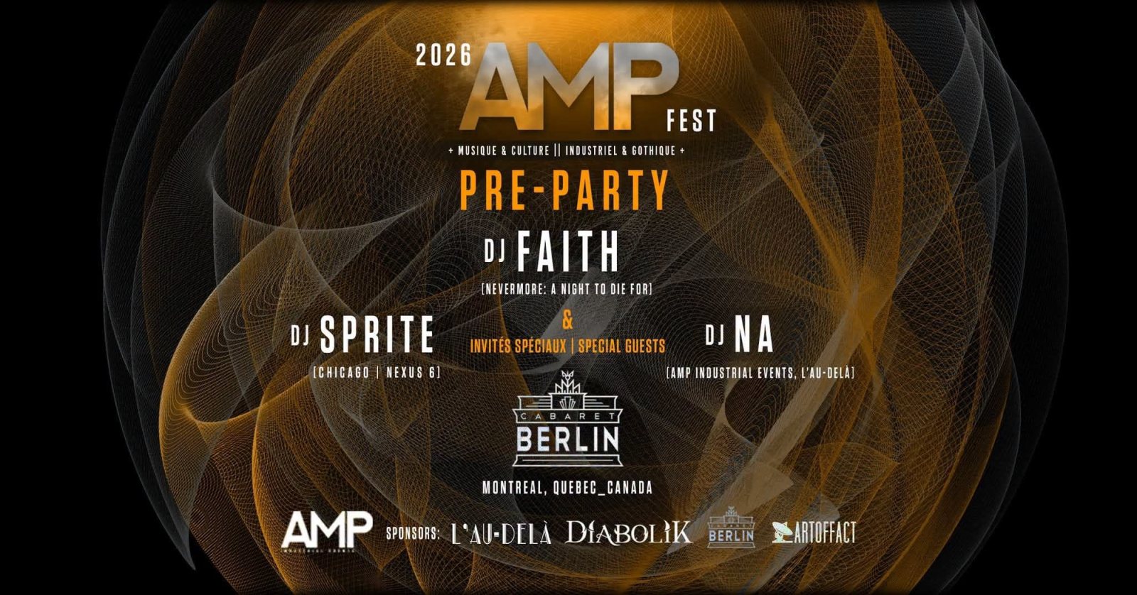 Affiche : AMP Fest 2026 Pre-Party