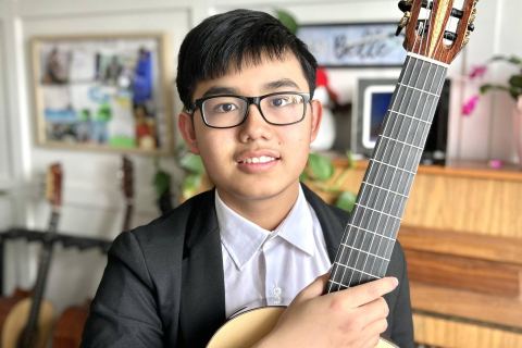 Poster: Concert Relève - Le Minh NGuyen - Société de guitare de Québec