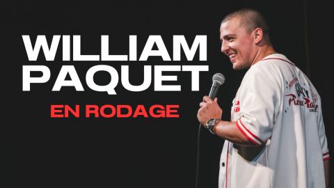 Poster: William Paquet en rodage, Le Saint-Jean Comédie Club, Wednesday, October 21
