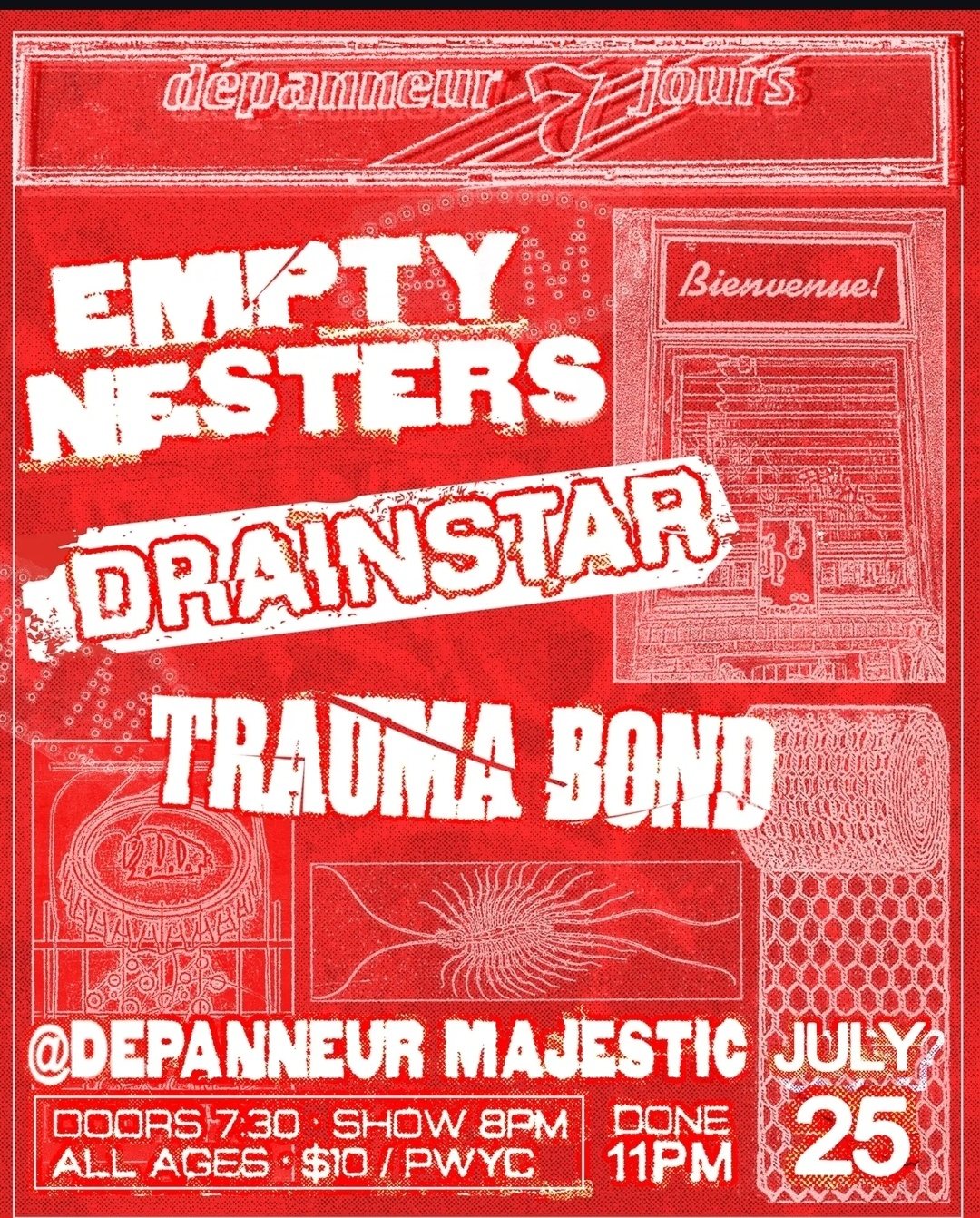 Affiche : Empty Nesters + Drainstar + Trauma Bond