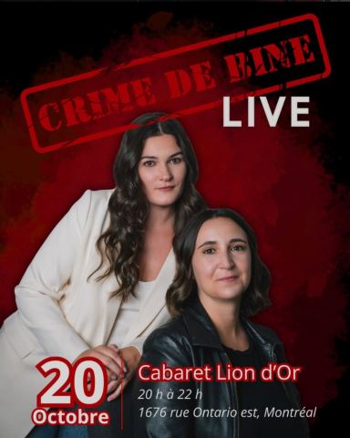 Poster: Podcast Crime de Bine – Live