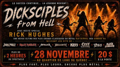 Poster: HOMMAGE AU METAL PAR DICKCIPLES FROM HELL & RICK HUGHES