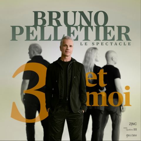 Poster: Bruno Pelletier — 3 & Moi, Cégep de Lévis, Sunday, March 14