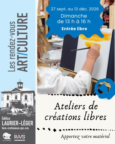 Poster: Atelier de créations libres