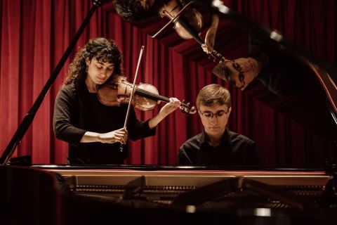 Poster: Sous le ciel de Paris — Duo Alio, Centre culturel Desjardins, Sunday, March 7