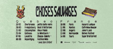 Poster: Bon Enfant et Choses Sauvages au Minotaure