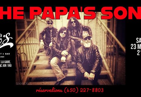 Poster: THE PAPA'S SONS @ Moe's Saint Sauveur
