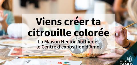 Poster: Création de citrouilles colorées