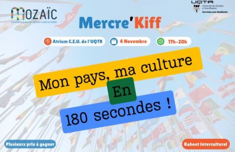 Poster: Mercre’kiff Mozaïc – Mon pays, ma culture en 180