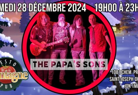 Poster: THE PAPA'S SONS au Resto-Pub de la Montagne le 28 décembre 2024