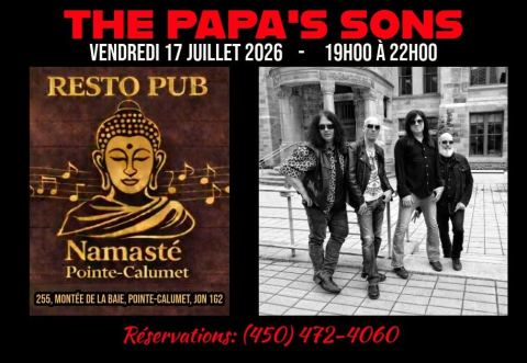 Poster: THE PAPA'S SONS @ RESTO PUB NAMASTÉ