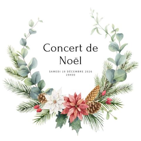 Poster: Concert de Noël, Salle de concert de l'ECCE, Saturday, December 19