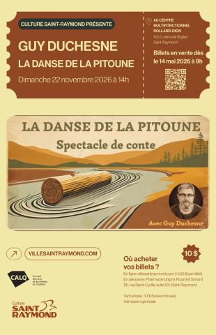 Poster: Spectacle de conte - Guy Duchesne - La danse de la Pitoune