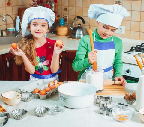 Poster: Atelier "J'explore en cuisine" pour les 0-8 ans