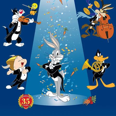 Poster: Bugs Bunny at the Symphony, Piano nobile de la Salle Wilfrid-Pelletier, Friday, February 12
