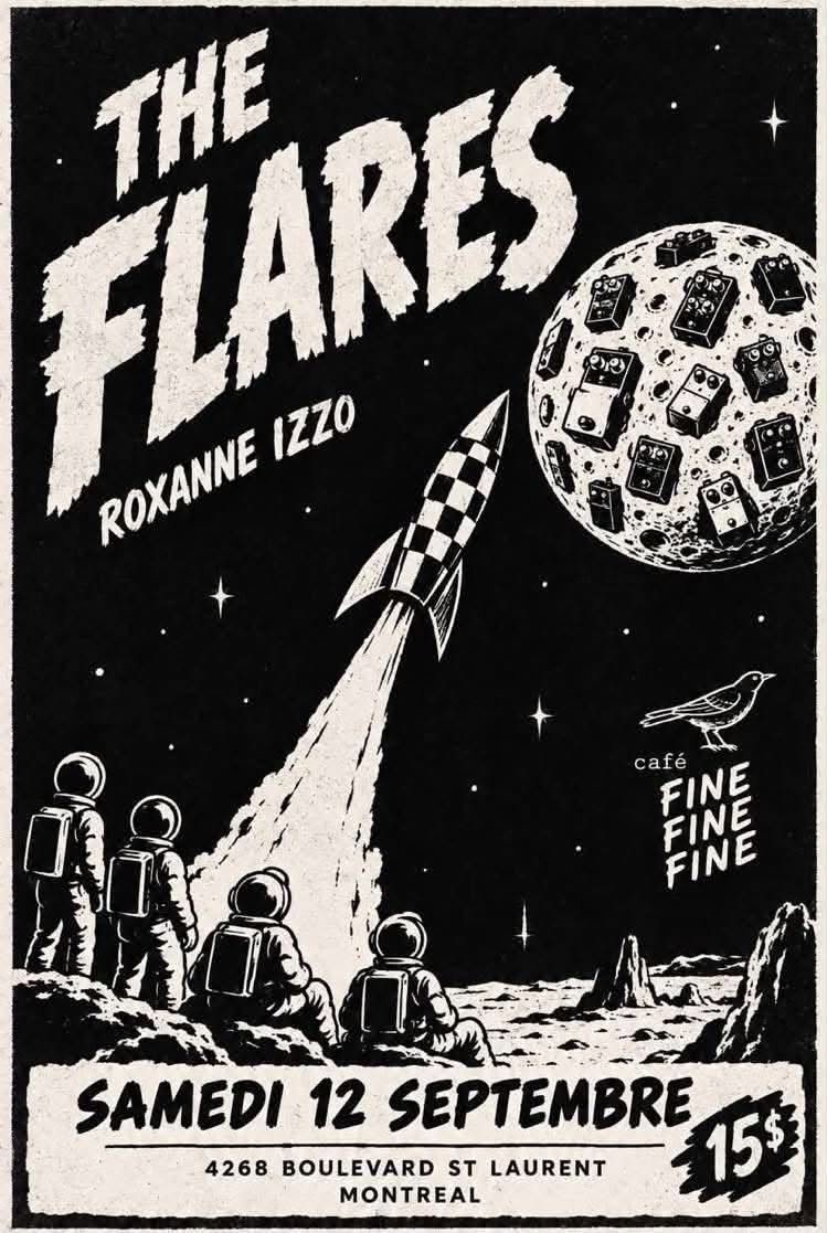 Affiche : The Flares + Roxanne Izzo