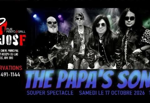 Poster: THE PAPA'S SONS @ St-JosF le 17 octobre 2026