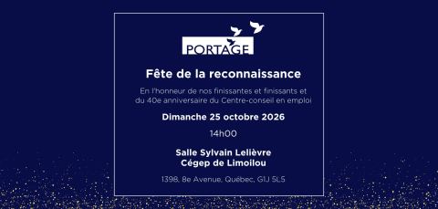 Poster: Cérémonie de reconnaissance de Portage