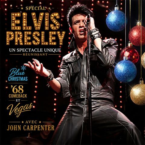 Poster: Elvis Presley avec John Carpenter Une Édition spéciale Blue Christmas, ’68 Comeback & Vegas