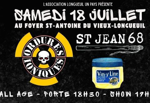 Poster: Les Ordures Ioniques avec St-Jean 68 & Vas-y Line au Foyer St-Antoine