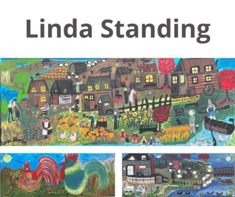 Poster: Linda Standing – artiste peintre d’art naif