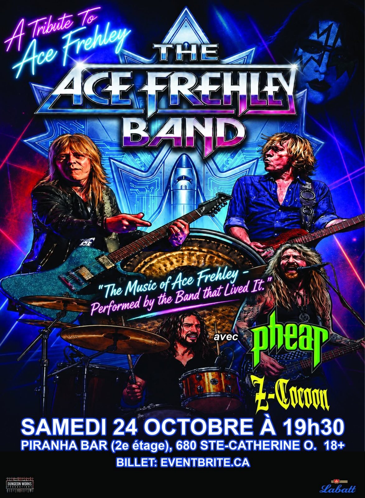 THE ACE FREHLEY BAND, PHEAR et Z COCOON