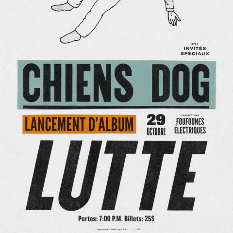 Poster: Chiens Dog | Lancement d'album | LUTTE