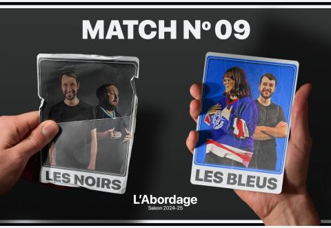 Poster: Match #8 de L'Abordage : Noirs et Bleus, Le Boq / Boquébière - Microbrasserie, Sunday, November 3