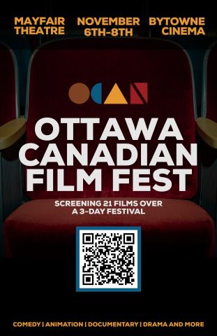 Poster: Ottawa Canadian Film Fest, 1074 Bank St. Ottawa Ontario Canada K1S 3X3, Saturday, November 7
