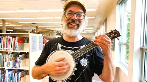 Poster: Contes en musique, Bibliothèque Serge-Bouchard, Saturday, November 21