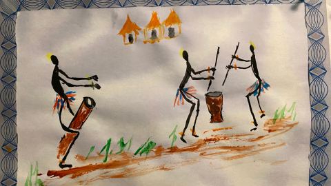 Poster: Initiation à la peinture africaine (5 à 12 ans)