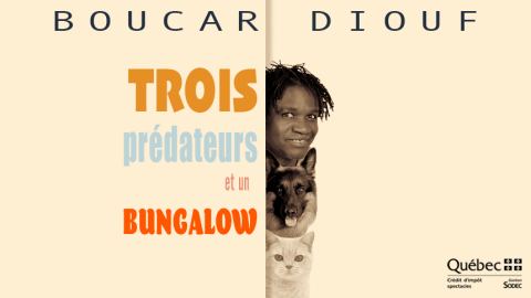 Poster: Boucar Diouf – Trois prédateurs et un bungalow