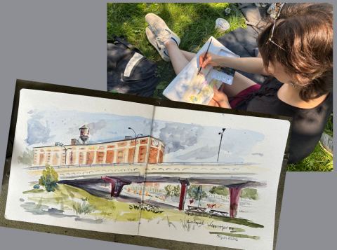 Poster: Croquis urbain avec Urban Sketchers Montreal