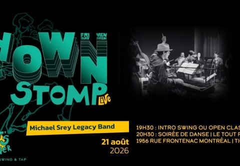 Poster: Downtown Stomp - musique live avec Michaël Srey, Cat’s Corner, Friday, August 21