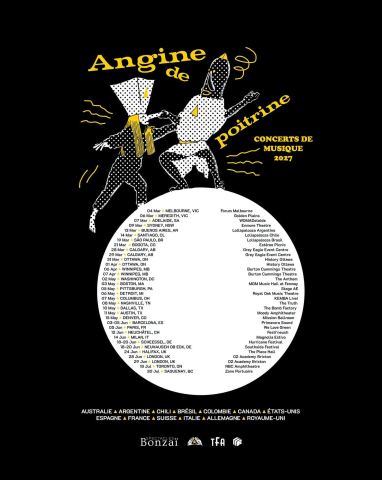 Poster: Angine De Poitrine, HISTORY Ottawa, Wednesday, March 31